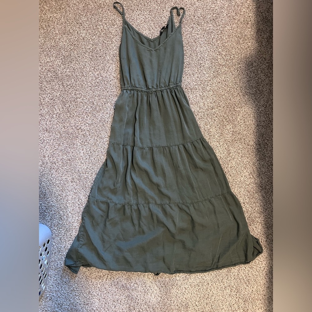 Velvet Heart Sage Green Maxi Dress